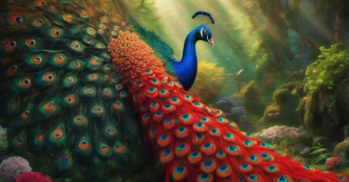 Red Peacock