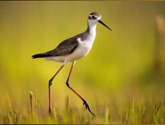 small birds with long legs: Avocet, Stilt, Yellowlegs, Heron, Greenshank, Sandpiper, and Phalarope